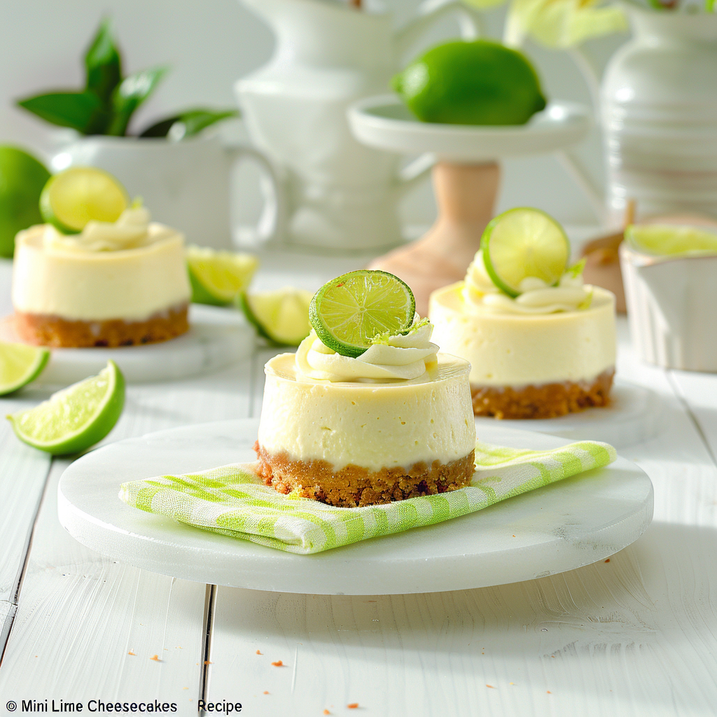 Mini Key Lime Cheesecakes