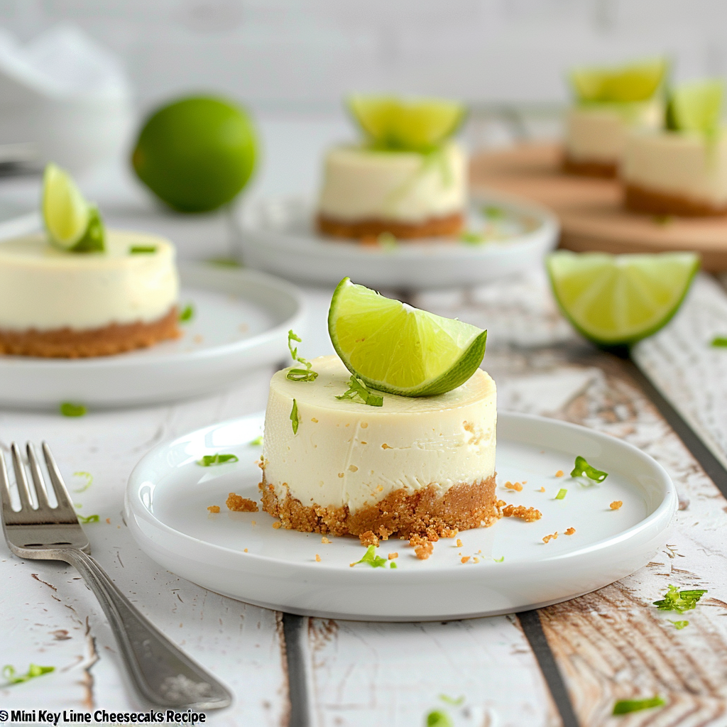 Mini Key Lime Cheesecakes