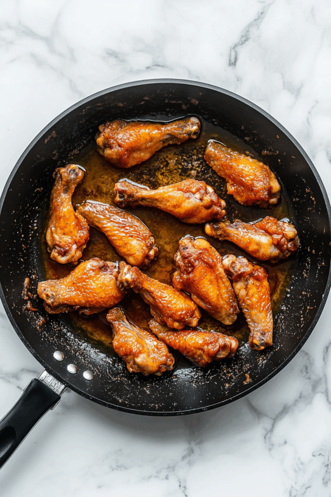 Fry Wings and Legs in Separate Pan