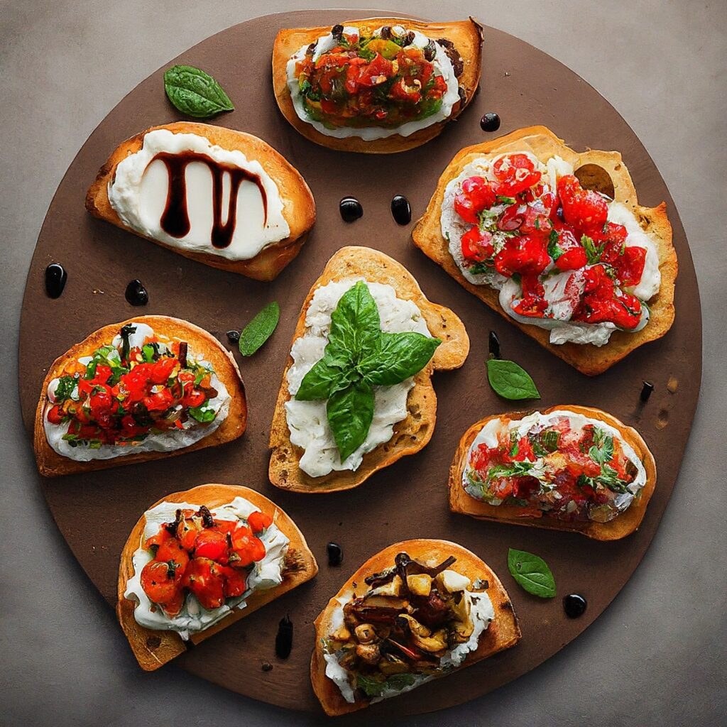 Indulge in the simplicity of our classic bruschetta recipe. With ripe tomatoes, fragrant basil, and a hint of garlic, each bite is a burst of Mediterranean flavor. Whether served as an elegant appetizer or a light snack, our bruschetta is sure to delight your taste buds and transport you to the sun-kissed shores of Italy.
