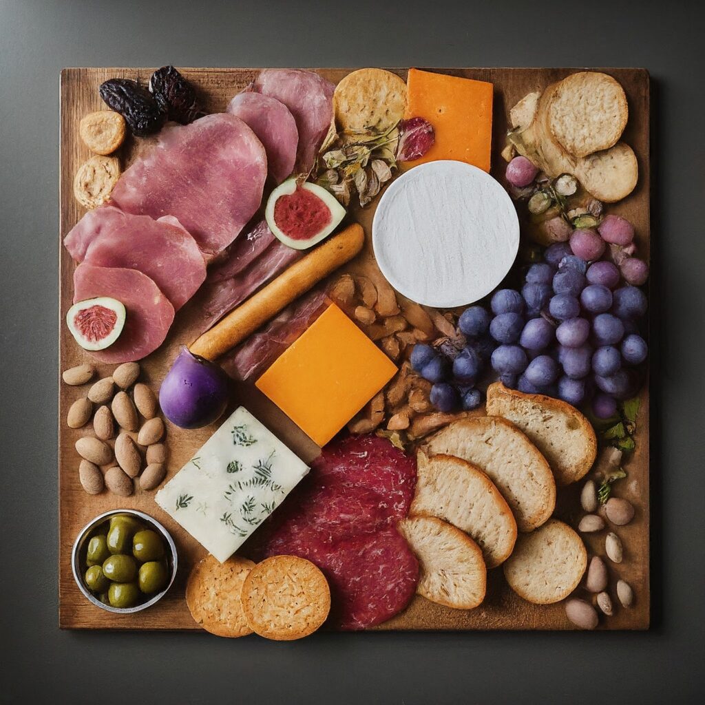 Crafting the perfect charcuterie board is a delightful culinary adventure, blending an array of flavors and textures into a visually stunning spread. Start by selecting a large wooden board as your canvas. 