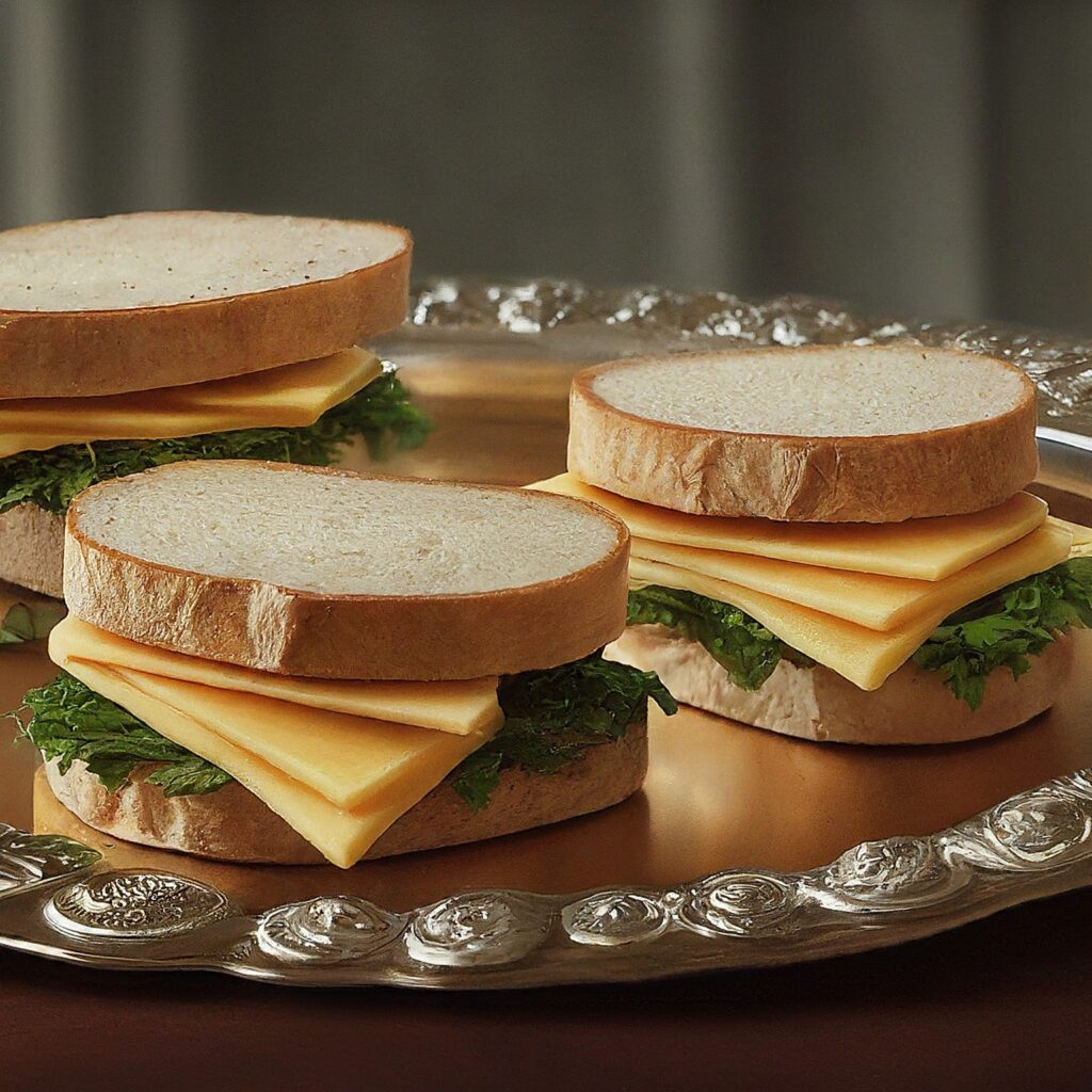 In this delightful recipe for Gouda cheese tea sandwiches, creamy Gouda cheese meets tangy mustard and fresh herbs, all layered between slices of soft, crustless bread. The result? A perfectly balanced and elegant snack or appetizer that's sure to impress your guests at any gathering.