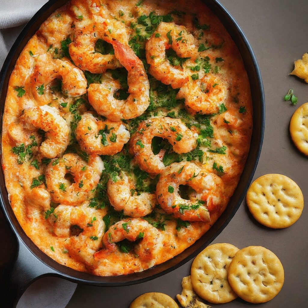Dive into a sea of flavor with our Hot Shrimp Dip, a tantalizing appetizer featuring succulent shrimp, creamy cheeses, and savory spices. Perfect for entertaining, this indulgent dip pairs wonderfully with crunchy bread or crackers for a crowd-pleasing dish that will have your guests coming back for more.