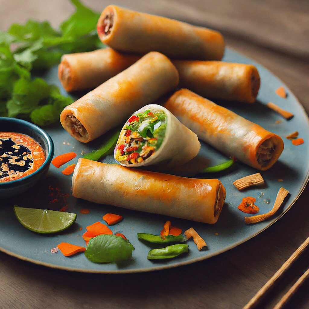 Spring rolls offer a delightful blend of fresh ingredients wrapped in a thin, crispy shell. Whether enjoyed as an appetizer or light meal, their versatility and deliciousness make them a favorite among many. With a variety of fillings and dipping sauces to choose from, they're perfect for any occasion.