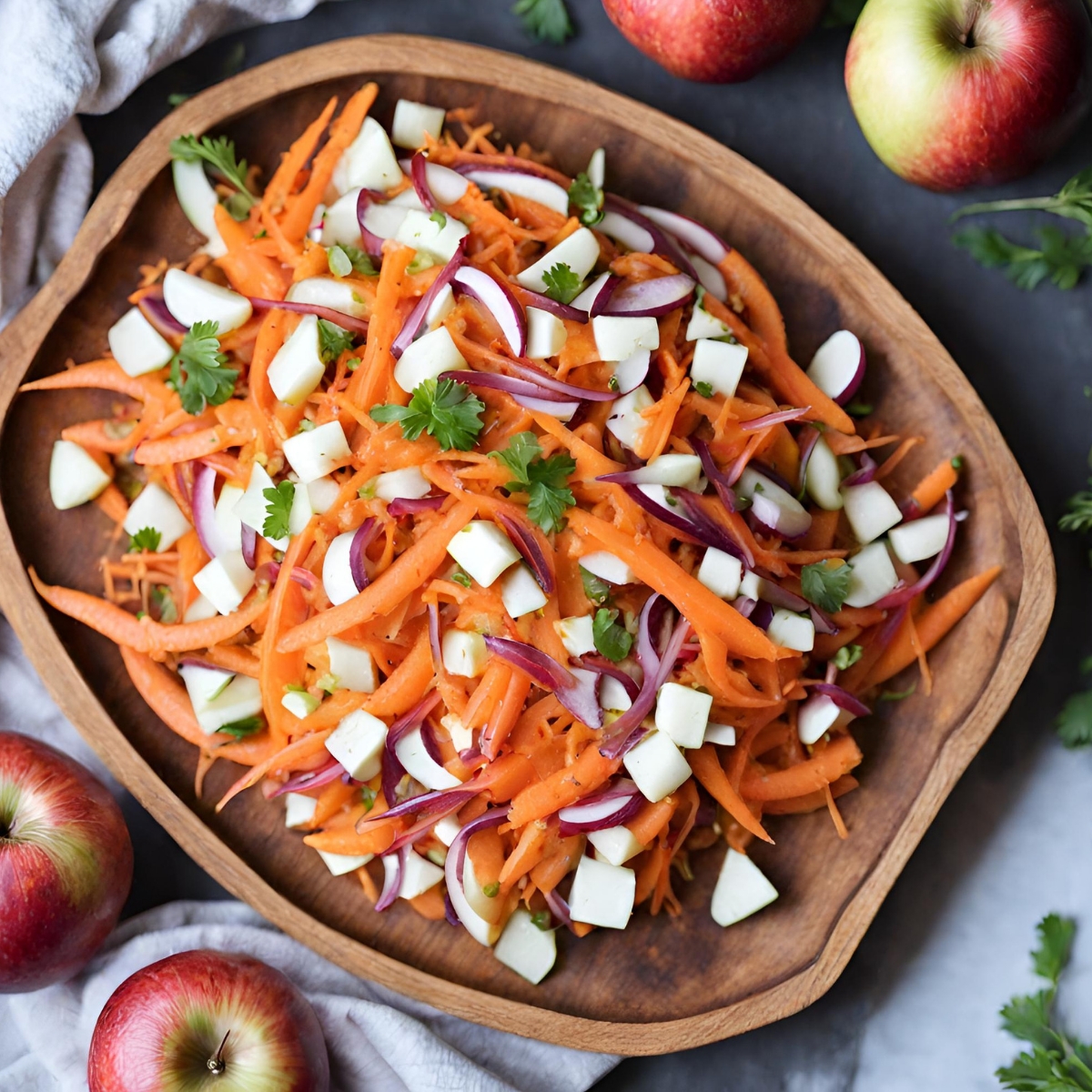 Carrot Apple Salad Recipe (Ready in Minutes)
