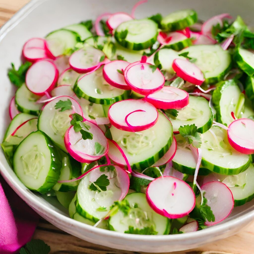 What are the Ways to Serve this Cucumber Radish Salad?