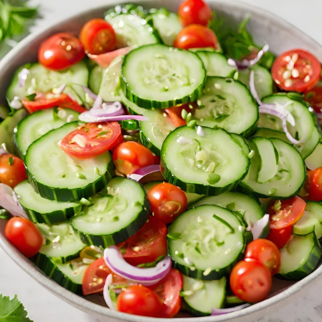How Does Using Different Types of Vinegar Change the Taste of a Cucumber and Tomato Salad?