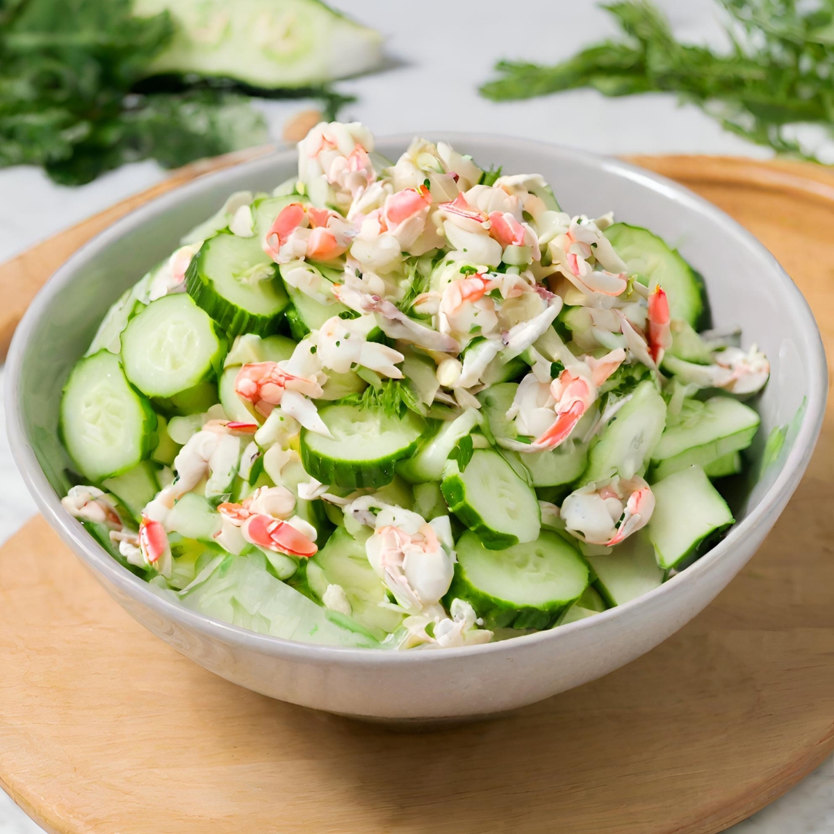 Cucumber Crab Salad Recipe "Quick & Tasty Seafood Dish" - The Fresh Man