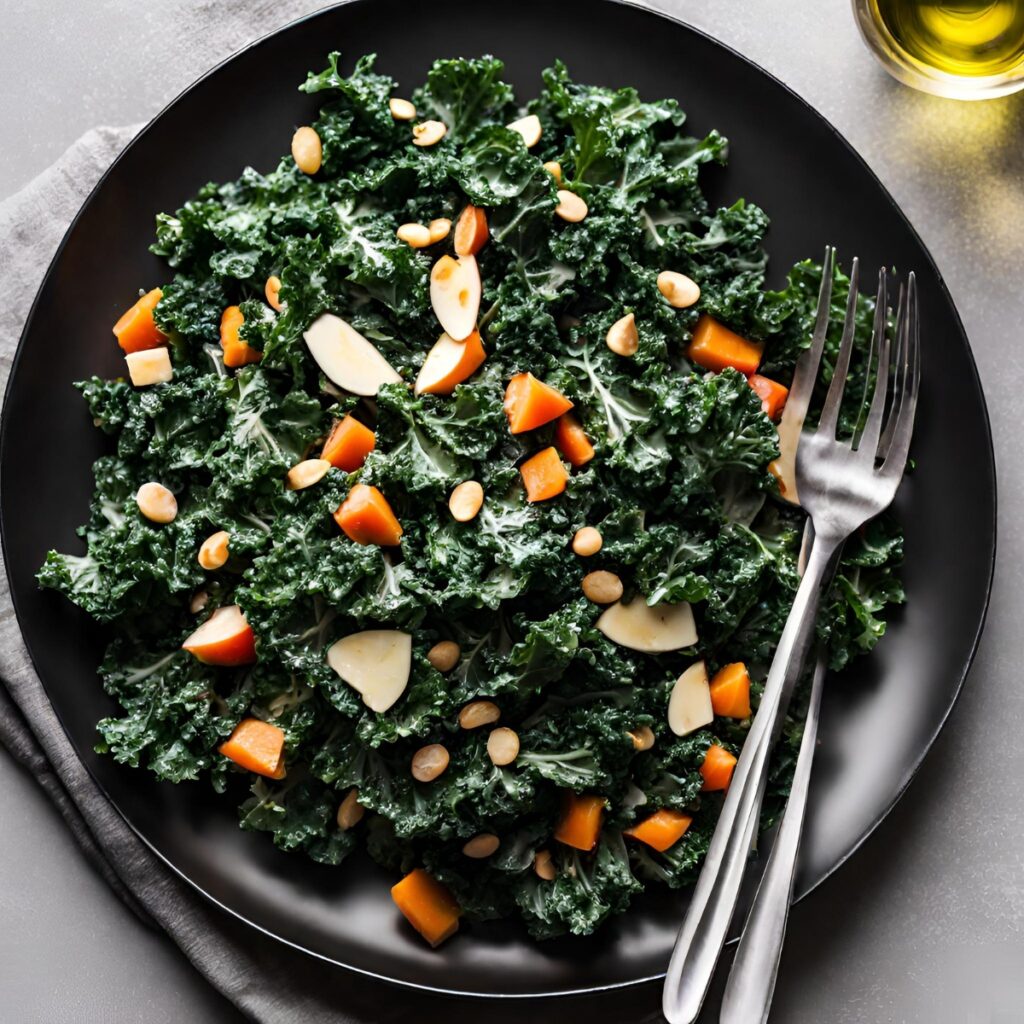 Kale Salad Recipe "Fresh Greens with a Tangy Dressing" The Fresh Man cook