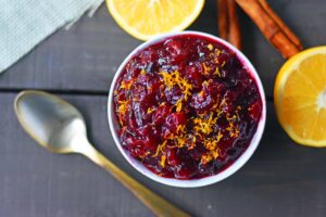 Cranberry Sauce Recipe with orange and honey