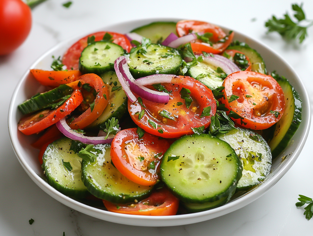 Cucumber and Tomato Salad Recipe