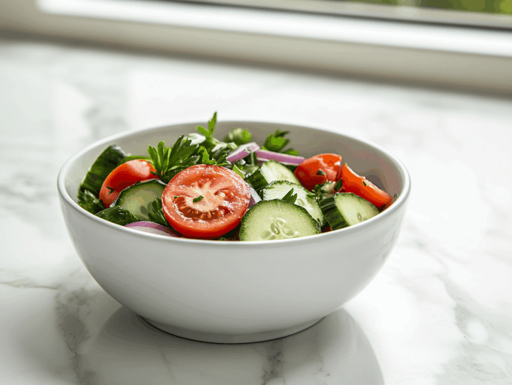 Cucumber and Tomato Salad Recipe "A Refreshing Summer Delight"