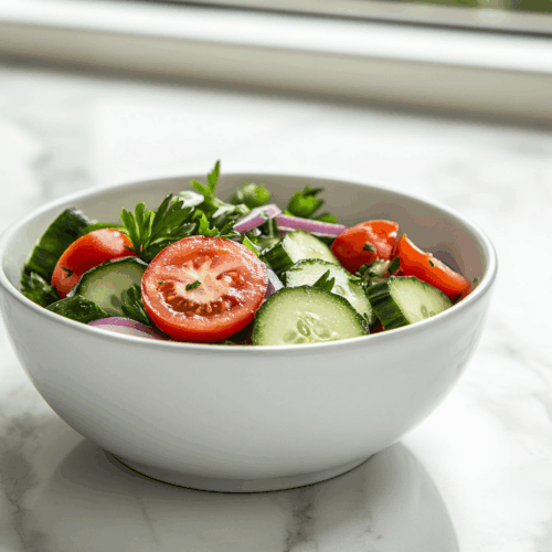 Cucumber and Tomato Salad Recipe "A Refreshing Summer Delight"