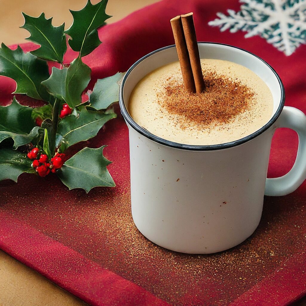 Indulge in the rich and creamy flavors of homemade eggnog, a classic holiday favorite. Made with milk, cream, eggs, sugar, and a hint of nutmeg, this decadent beverage is sure to delight your taste buds and warm your soul during the festive season. Whether enjoyed spiked with rum or bourbon or served non-alcoholic, eggnog is a quintessential part of holiday traditions. Cheers to the joys of the season and the comfort of a delicious glass of eggnog!