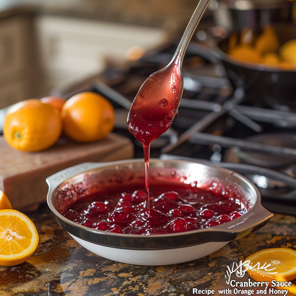 Cranberry Sauce Recipe with Orange and Honey