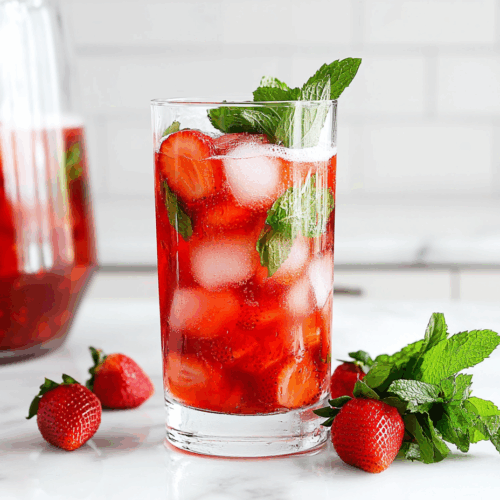 Strawberry Party Punch Recipe: Blushing Delight!