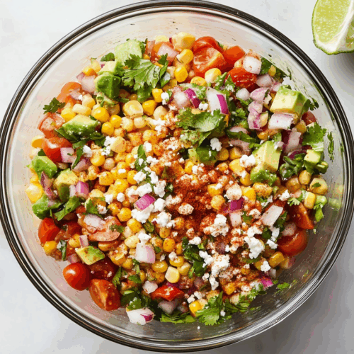 "Zesty Mexican Corn Salad (With a Spicy Twist!)"