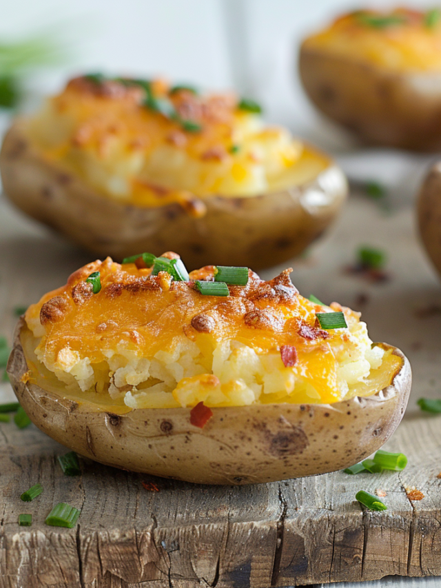 Twice-Baked Potatoes Recipe - The Fresh Man cook