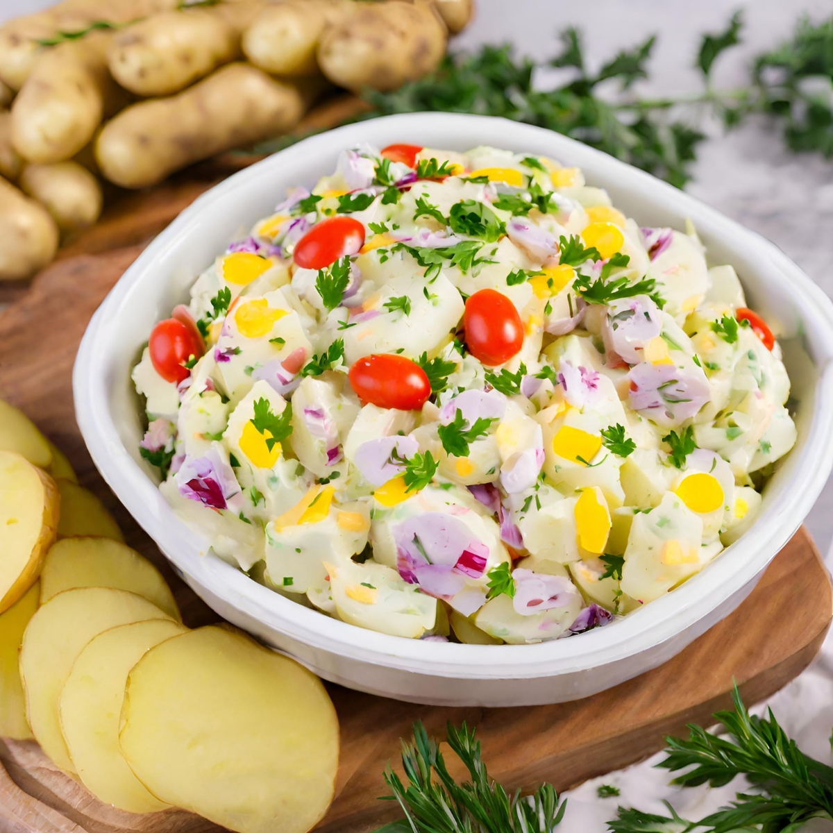 Savory Ukrainian Potato Salad (Hearty & Flavorful) - The Fresh Man cook