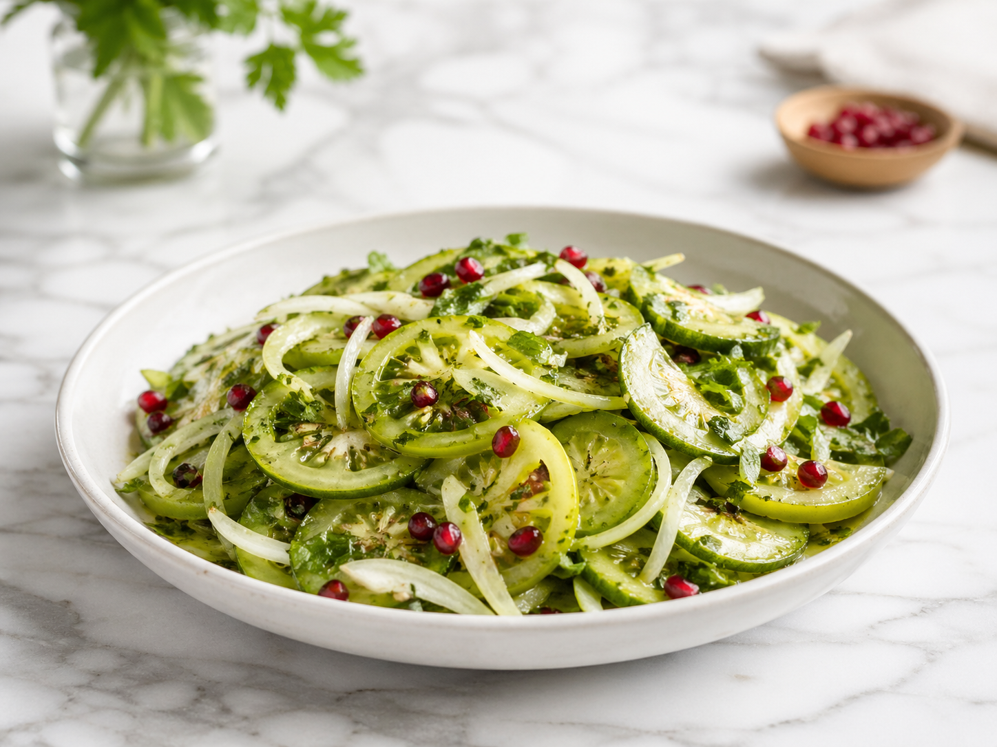 Canned Green Tomato Salad Recipe