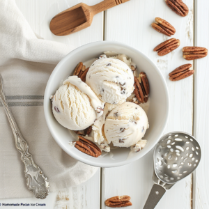 Homemade Butter Pecan Ice Cream