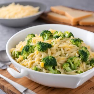 Broccoli Cheddar Orzo: A Creamy and Comforting Dish!