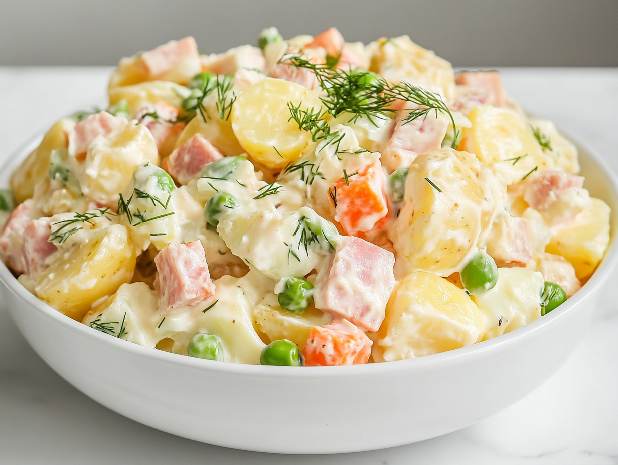 Savory Ukrainian Potato Salad (Hearty & Flavorful)