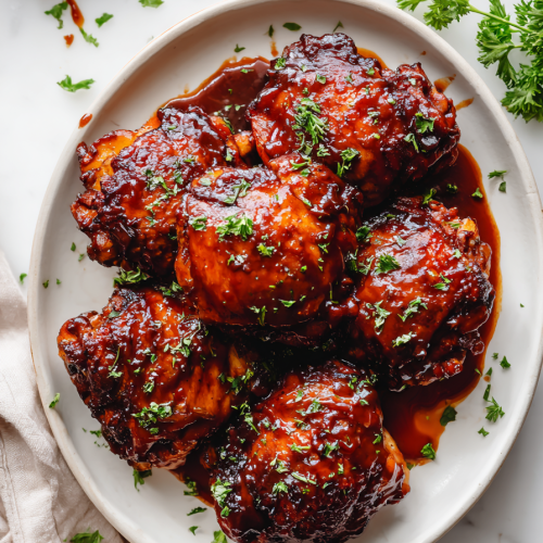 BBQ Chicken Thighs Crockpot Recipe