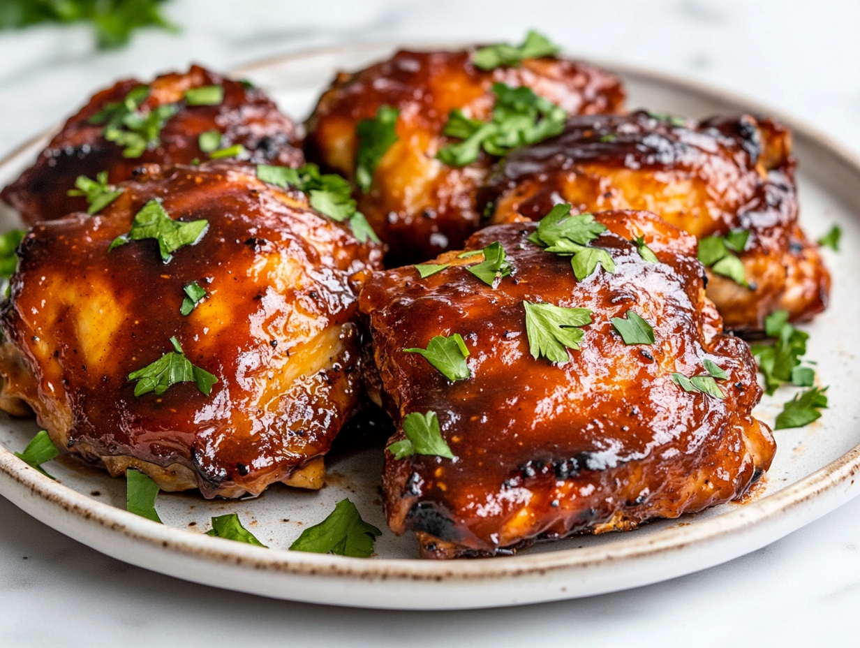 BBQ Chicken Thighs Crockpot Recipe