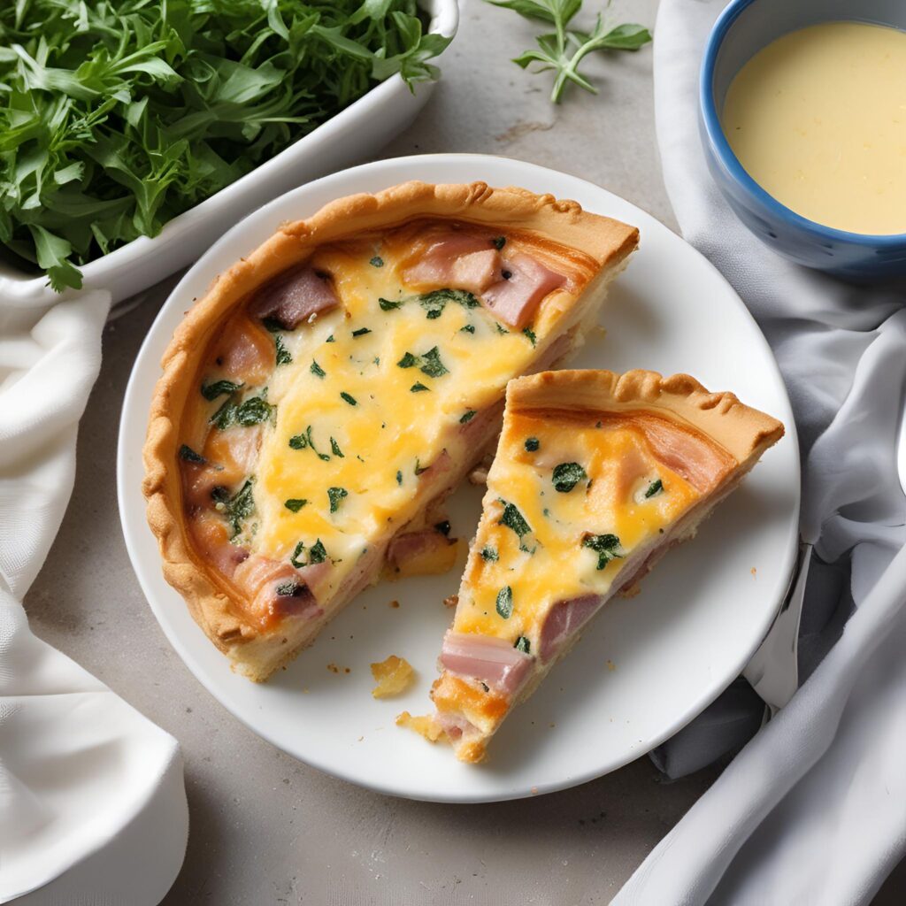 Ham and Swiss Quiche Recipe Easy Homemade Brunch! The Fresh Man cook