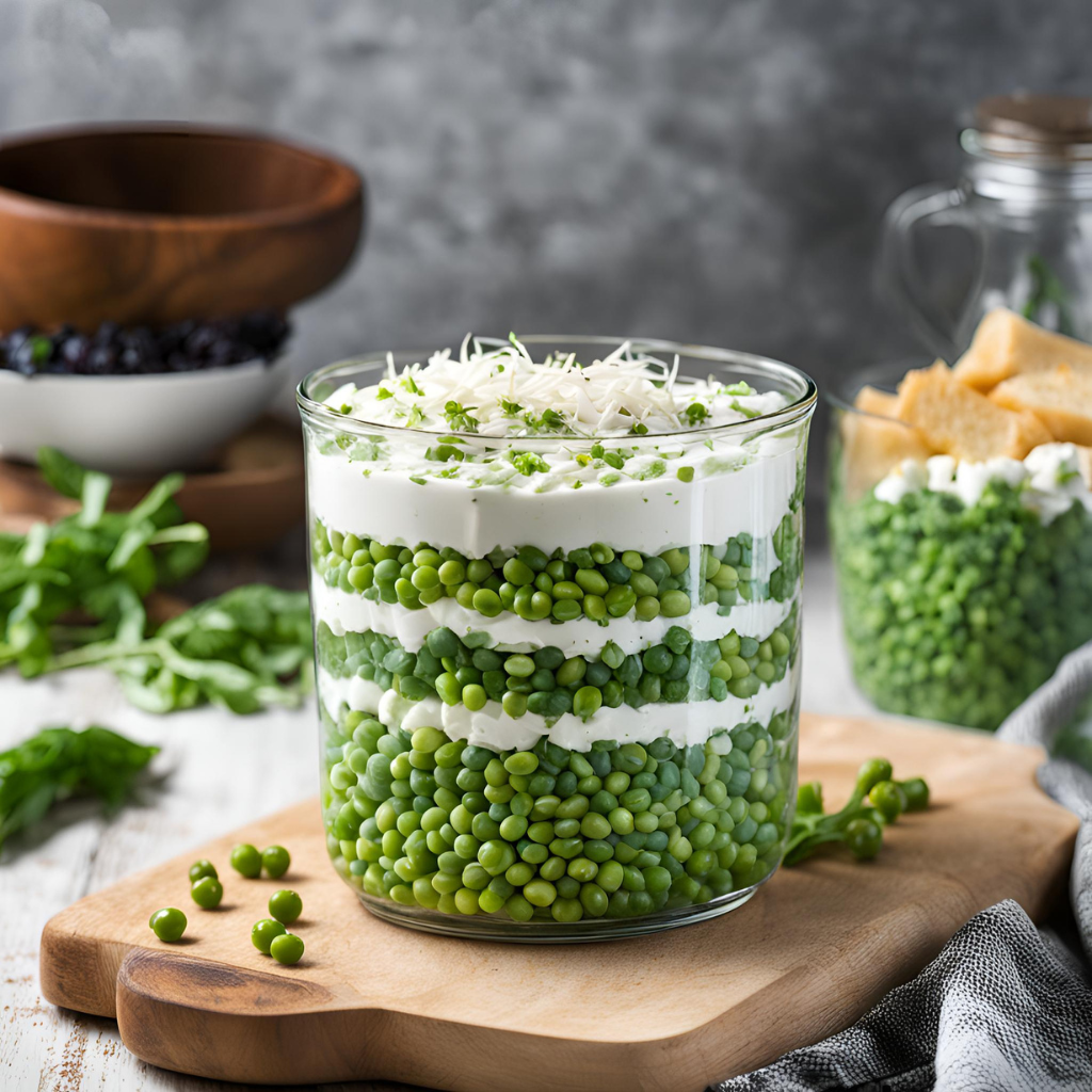 layered pea salad