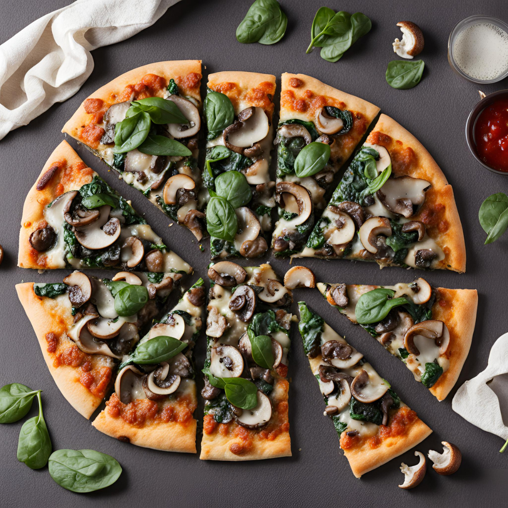 Spinach Mushroom Pizza A Healthy Spinach Delight! The Fresh Man cook