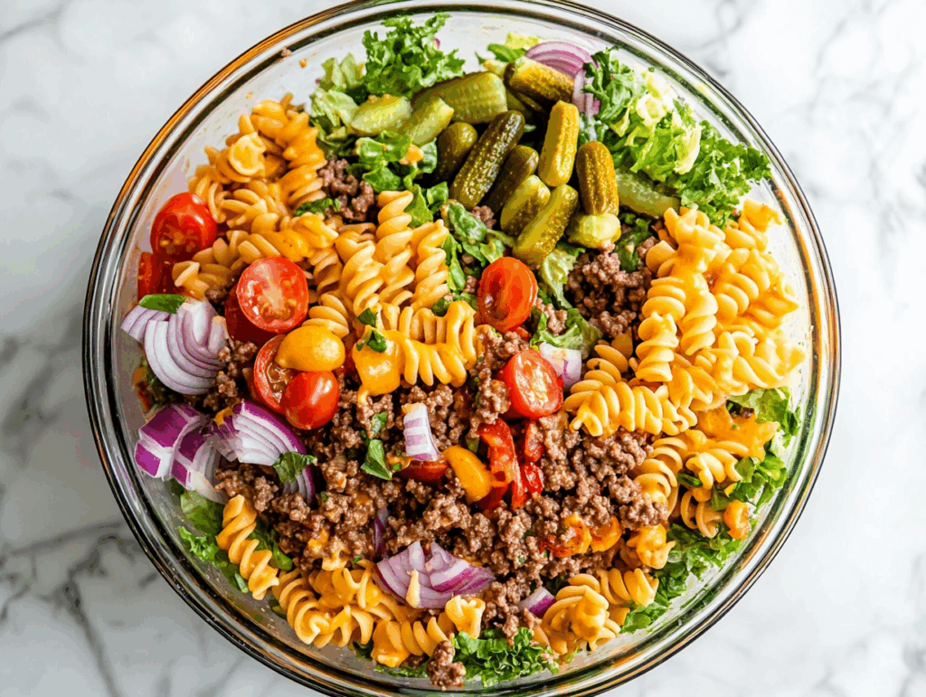 Big Mac Pasta Salad Recipe: Perfect for Picnics!