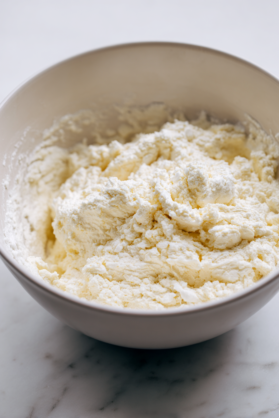 Gradually add the cake mix