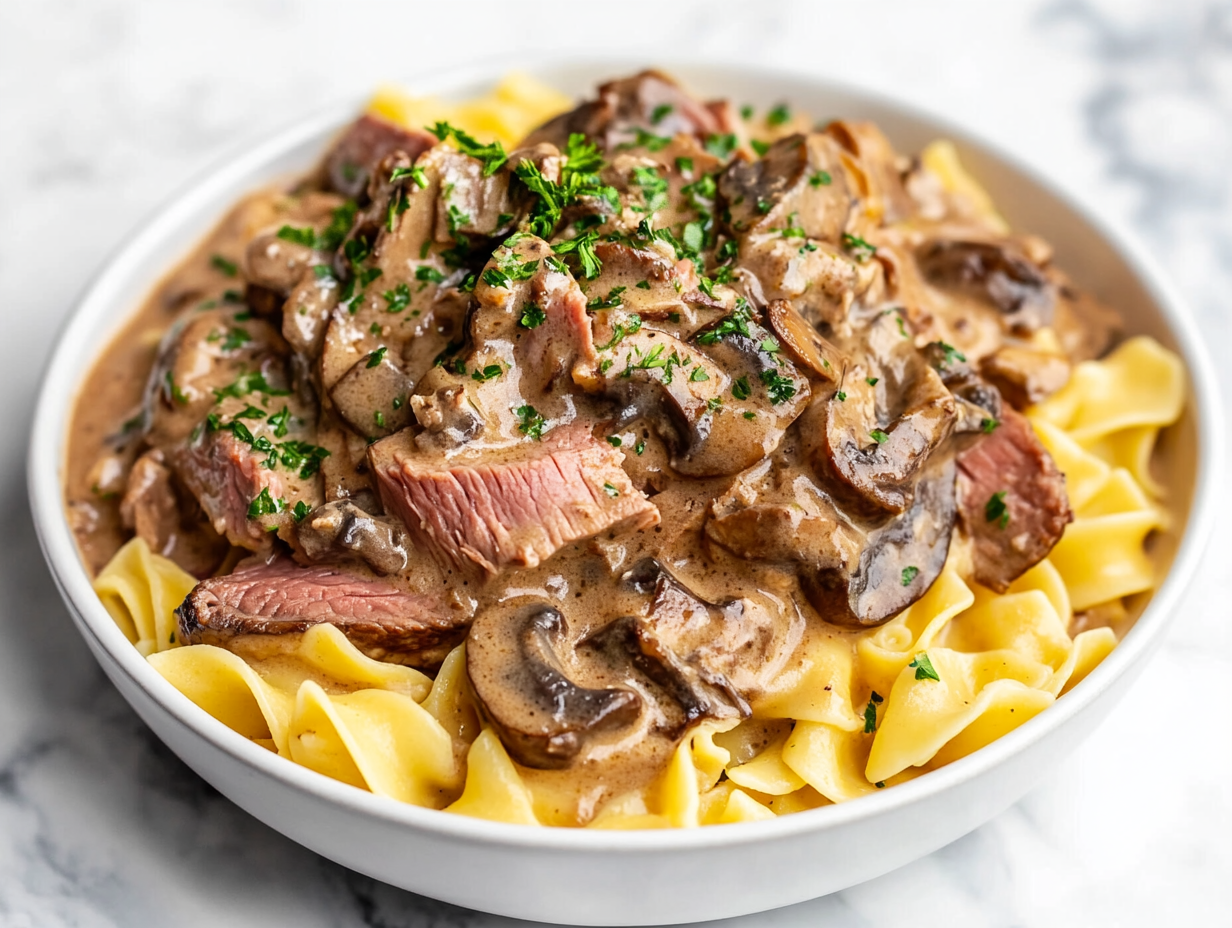 Leftover Prime Rib Stroganoff Recipe