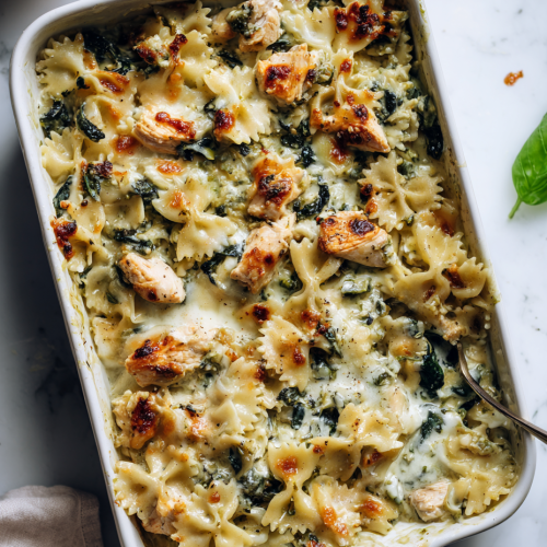 Chicken Pesto Pasta Bake Recipe