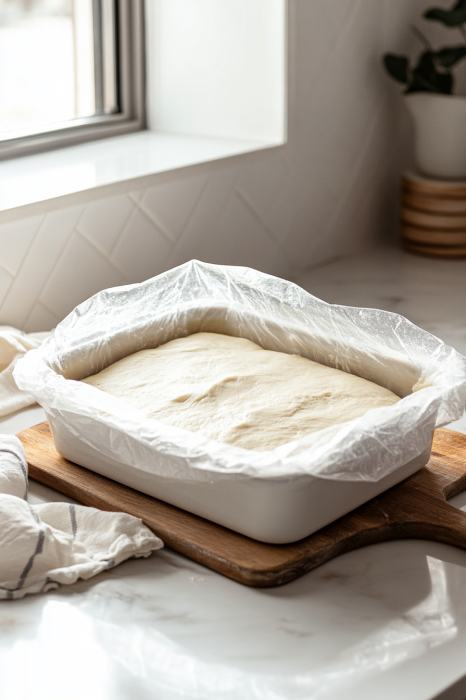 Spread the dough evenly