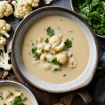 Vegan Roasted Cauliflower Soup