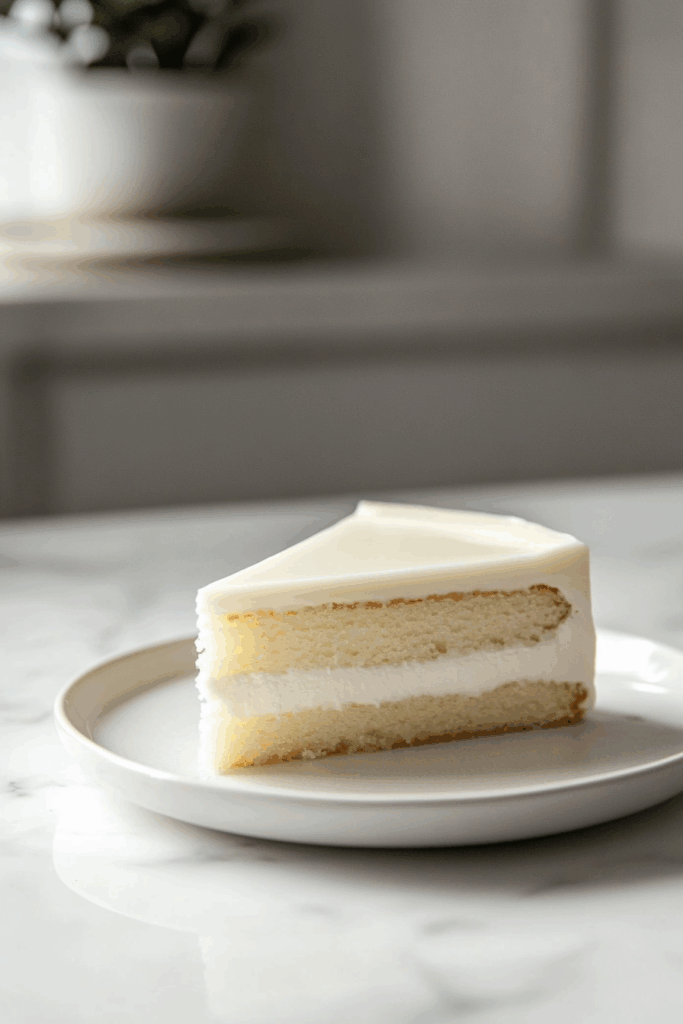 White Mirror Glaze Cake
