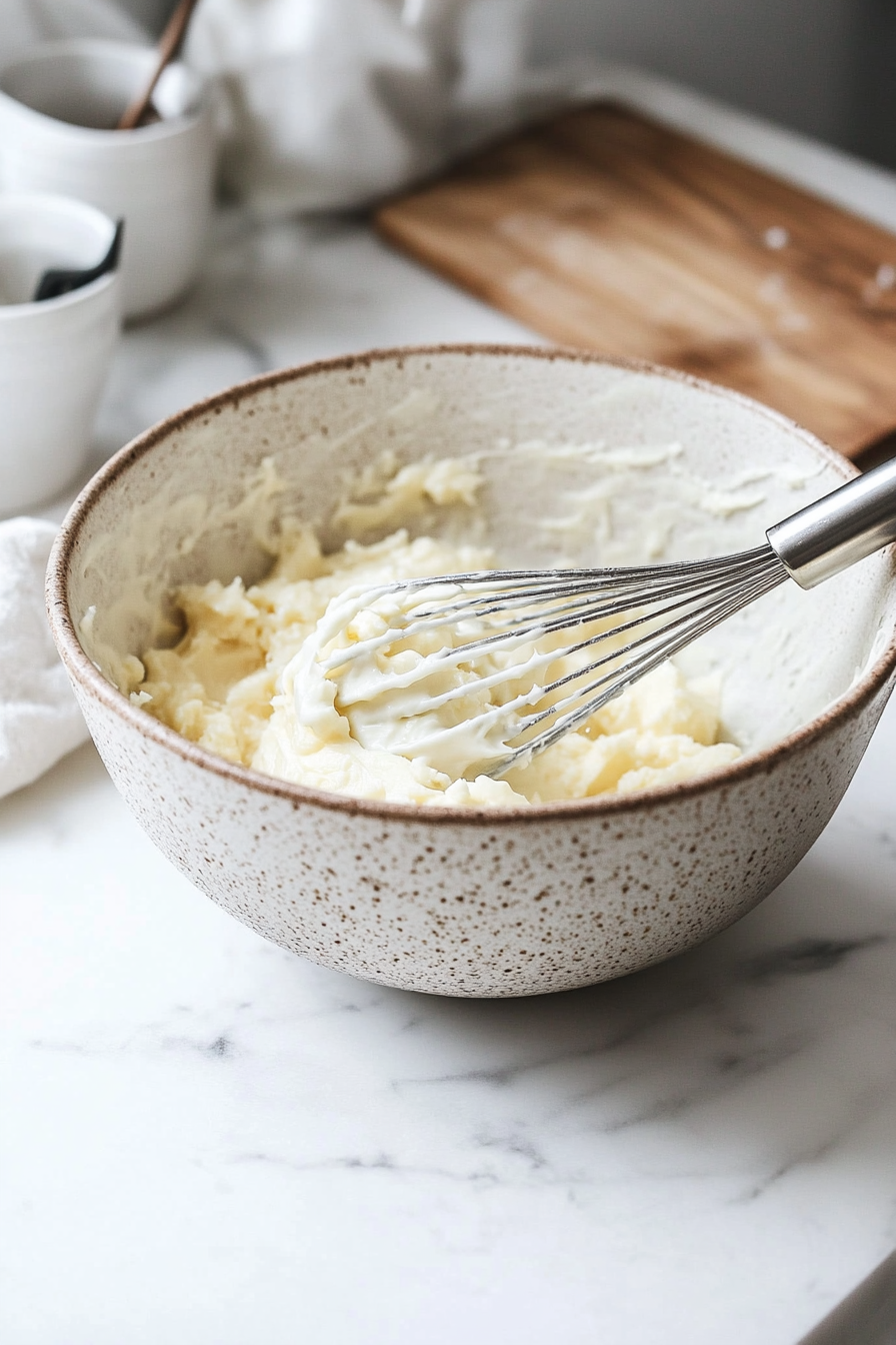 whisk the butter mixture
