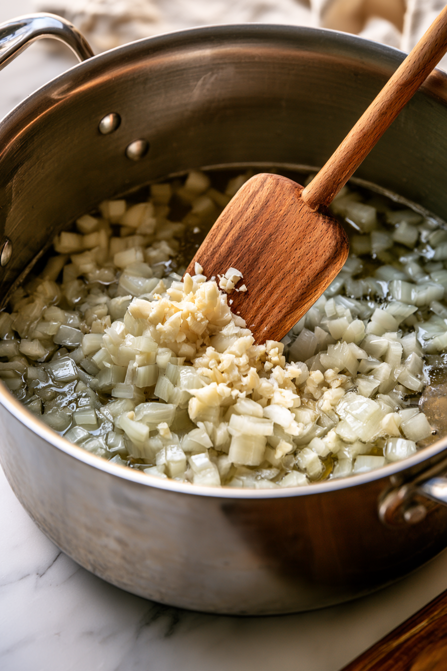 Add chopped onion and cook until softened, about 5 minutes