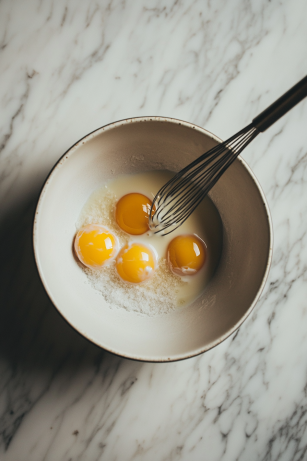 A cocktail shaker on the white marble cooktop with fresh mint leaves and simple syrup inside. A muddler gently presses the mint leaves to release their flavors, creating a fragrant base for the cocktail.