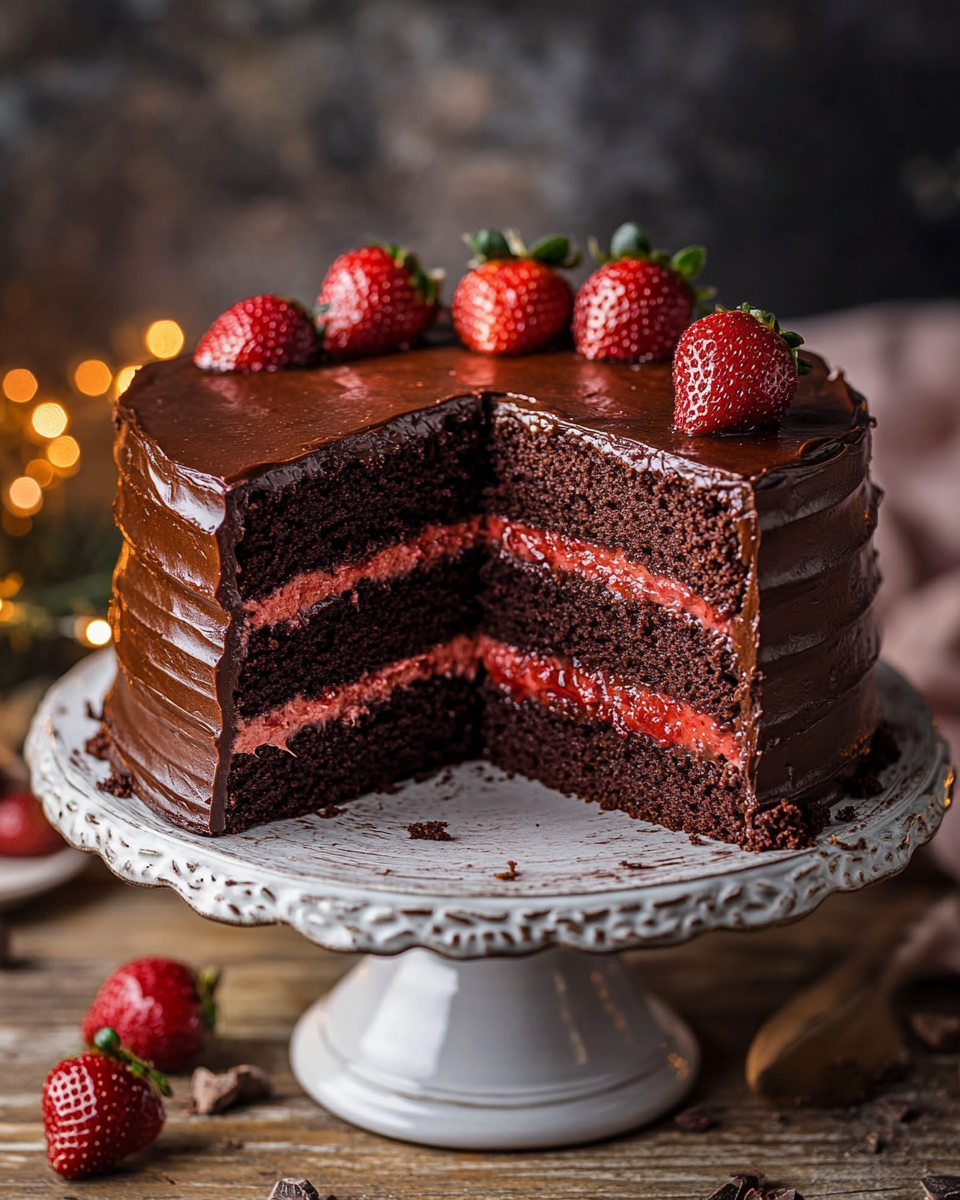 Chocolate Strawberry Cake