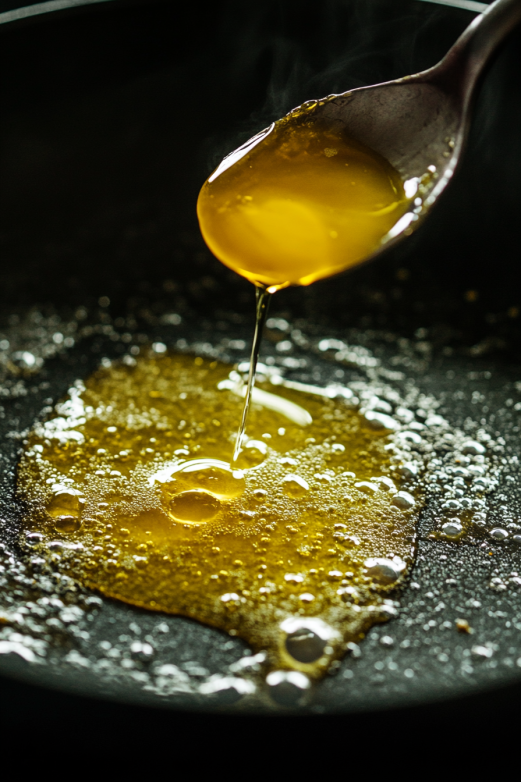 Melt 1 tablespoon of ghee