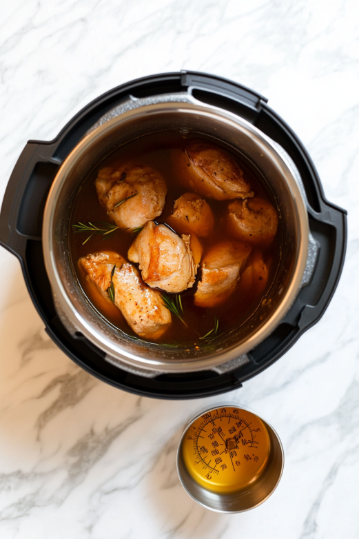 Adding Chicken and Broth