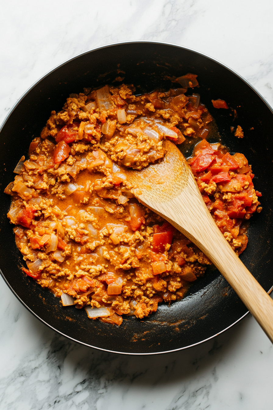 Adding Tomatoes and Coconut Milk