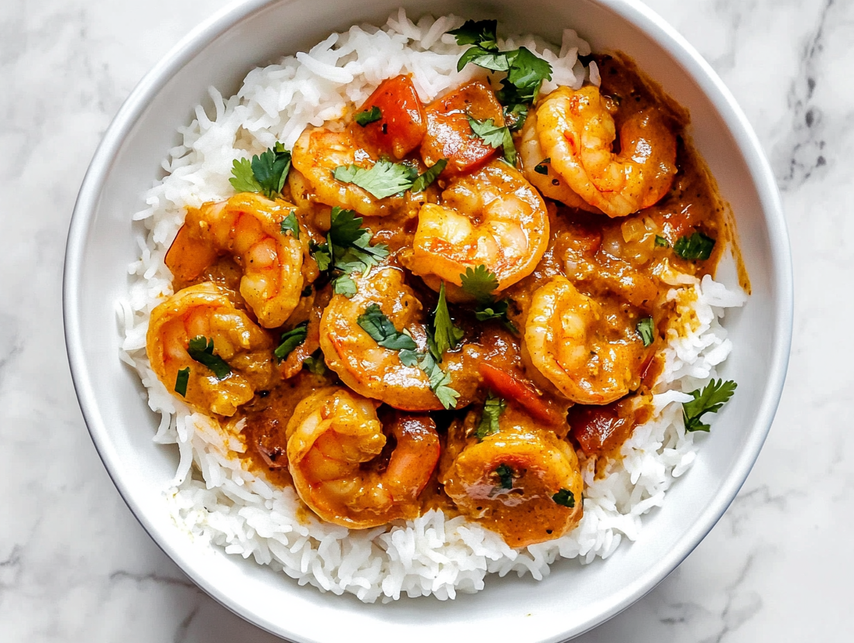 Easy One Pan Coconut Curry Shrimp