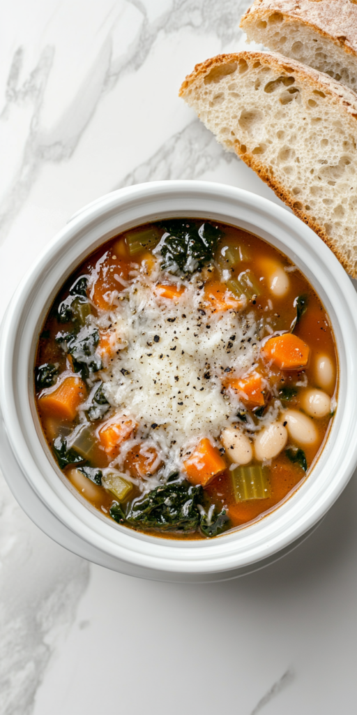 Minestrone Soup is ready to serve