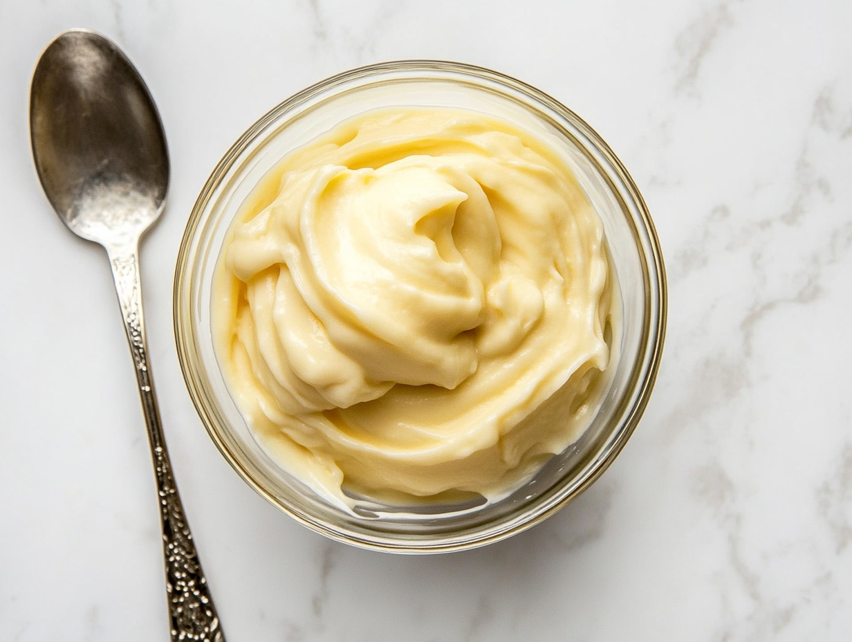 Vegan Pastry Cream is ready to serve
