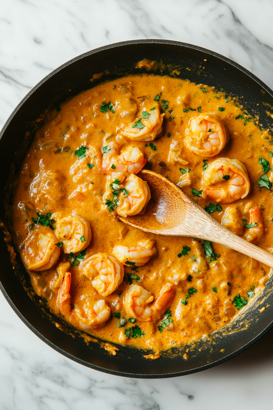 cook the shrimp for curry